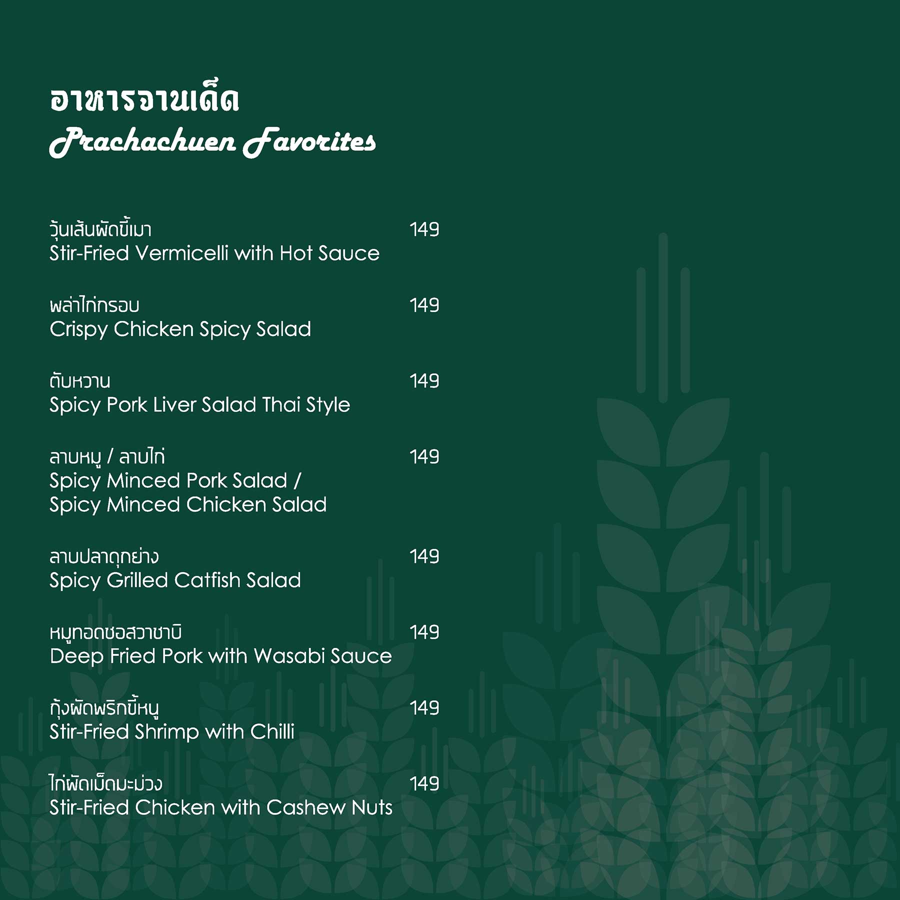 ประชาชื่น Retro Bar QR Menu