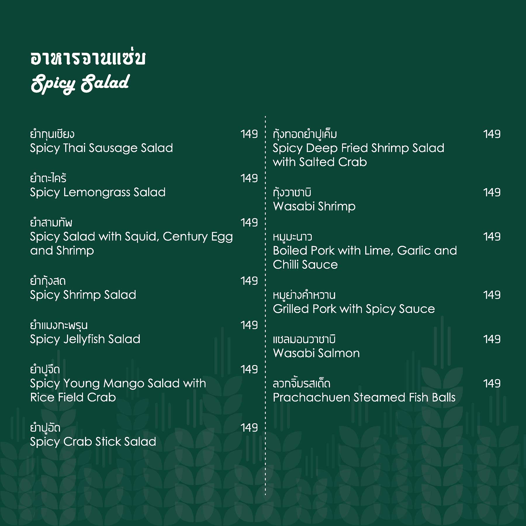 ประชาชื่น Retro Bar QR Menu